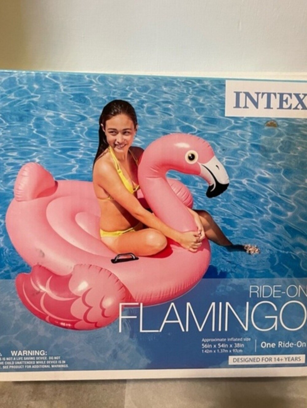 Flamingo 🦩 Intex ride on pool float